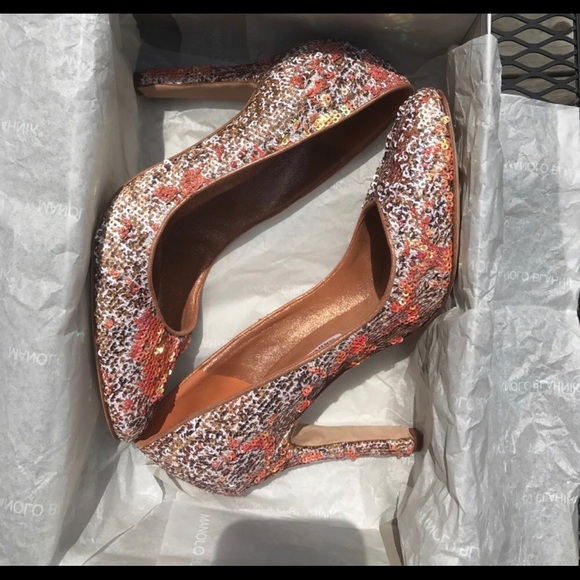 ***SOLD***Manolo Blahnik Tuccio Wanda Snake Heels - Picture 7 of 8